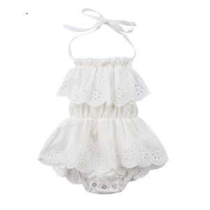 Baby Girl Romper- White